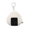 AS KNOW AS Plus (ASKNOW AS PLUS) ZY8615 OISHI Key Charm, Onigiri (Rice Ball), F, Japanese Food, Plush Toy, Cute Gift, Onigiri, White, Black