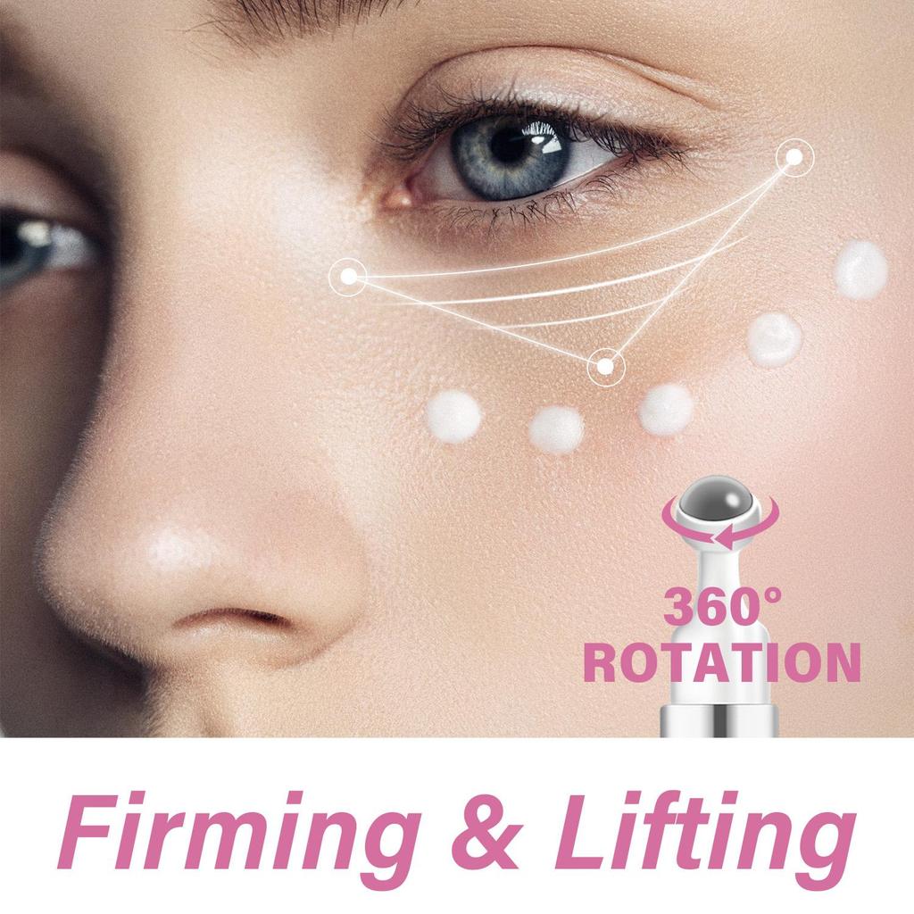 Collagen & Retinol Eye Cream-Massage Roller For Eyes-Tighten & Smooth Fine Lines-Suitable For Men And Women, 15ml