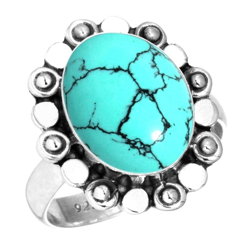 Pierścionek ze srebra próby 925 dla kobiet, biżuteria z kamieni szlachetnych, ręcznie robiona, prezent na Dzień Przyjaźni, niebieski, zielony, fioletowy, miedź, turkus, perła, lapis, masa perłowa, koktajl