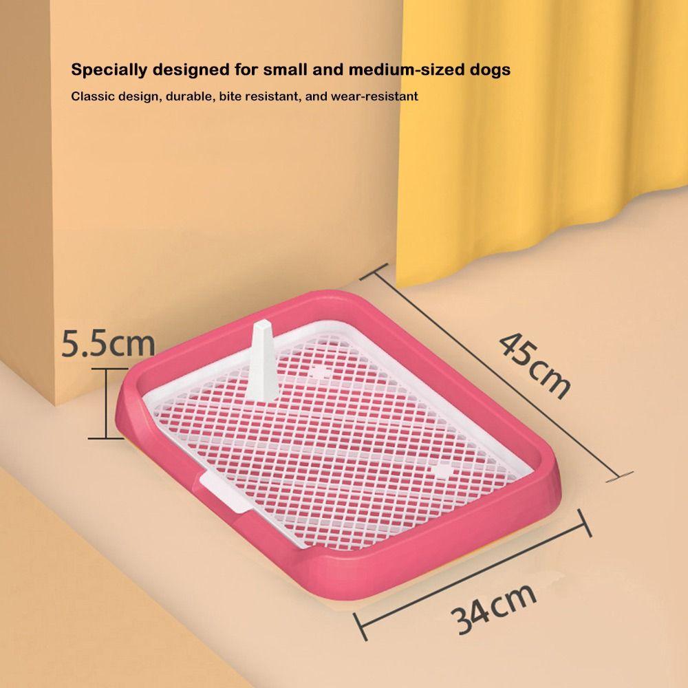 Removable Splash-Proof Dog Litter Box Plastic Pet Training Potty Tray For Pet Cleaning