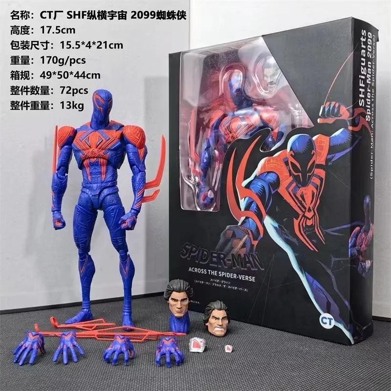 Человек-паук 2099 Ct Фигурка Действия Через Вселенную S.H.Figuarts Мигель О Хара Человек-паук Shf Фигурка Игрушки Две Головы Подарок