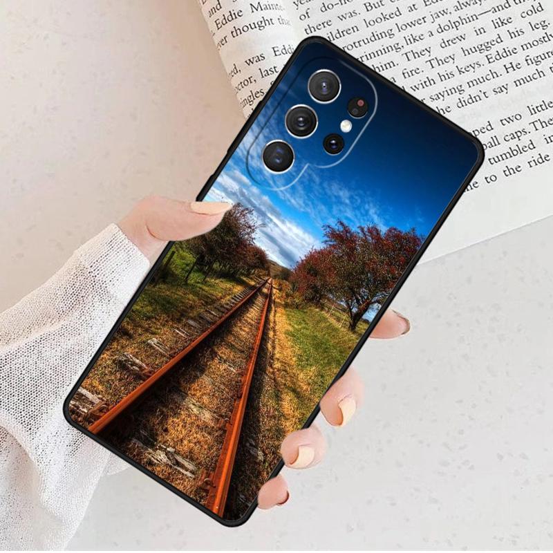 Scenic Railroad Train rail Phone Case For Samsung Galaxy S25 S23 S30 S8 S21 S20 FE S24 S22 Note 10 20 Plus lite Ultra
