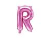 Balon Foliowy Litera "R" Ciemno Różowy 35 Cm