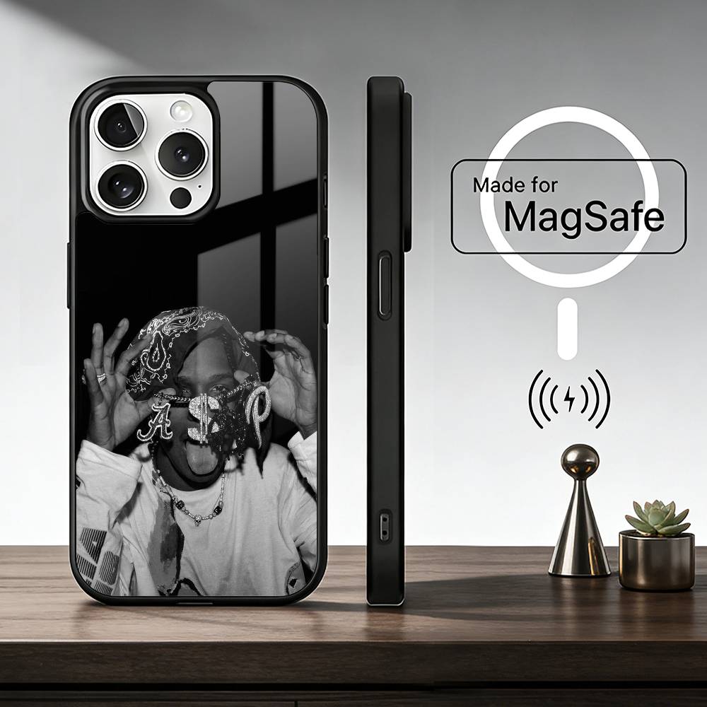 American Rapper ASAP Phone Case For iPhone17,16,15,14,13,12,11 Plus,Pro Max For Magsafe Wireless Charging