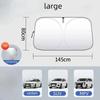 1Set Car Sun Visor Windshield Reflective Sunshade For Small Cars, SUV, Hatchbacks Medium Interior Products Summer CarAccessories