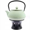 CAST IRON INFUSER, TEA TEAPOT, CUPS x4, WARMER SET