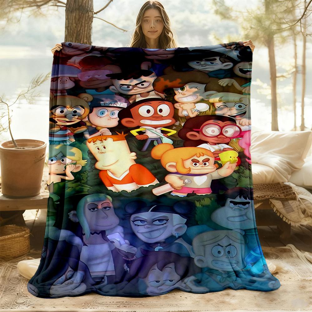 1pc Craig of the Creek Outdoor Blanket Lightweight Flannel, All-Season Use for Sofa, Bed, Travel, Camping, Living Room, Office, Couch039