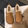 Birken Shoes with Fleece, Warm and Versatile, Soft Soles, Casual and Anti-slip, One-step Bean Shoes