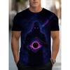 Men's Ghost Casual Versatile Top Daily Comfort Short Sleeve Fashion T-Shirts Men’s