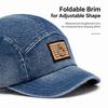 Adjustable Denim Baseball Cap Deep Crown Dad Hat Retro Trucker Hat  For Woman Man
