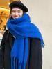 New Women Thick Shawl Wraps Scarf Winter Warm Fashion Solid Color Pashmina Scarves Long Tassel Hijab Stoles Bufanda Mujer