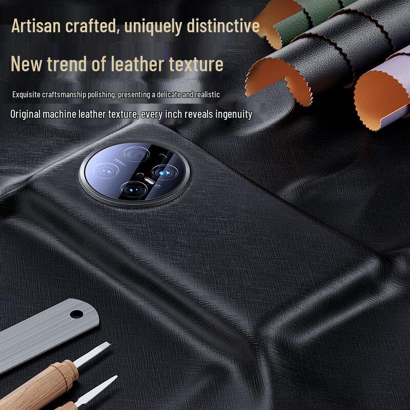 Mofei Huawei Mate Series Leather Phone Case with Full Camera Protection