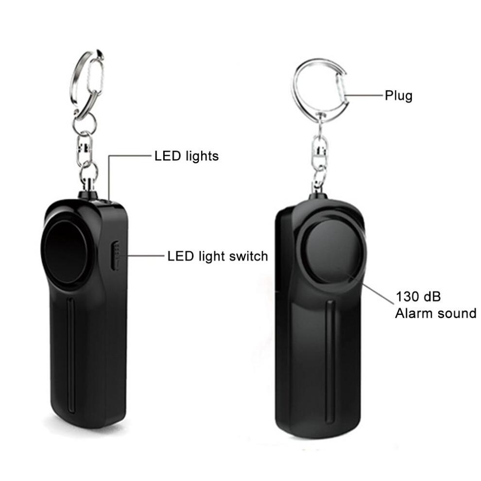 Emergency Personal Alarm For Women, Loud Siren And Strobe Light, Empowers Women In Everyday Life, Easy To Use Key Chain With Modern Design, Integrated