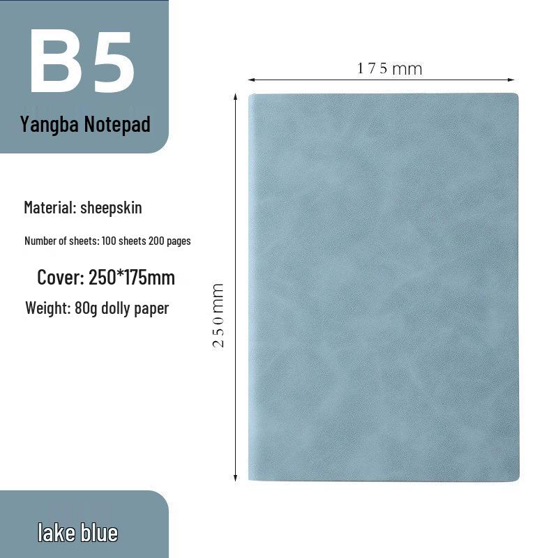 A5 Retro Sheepskin Notebook Set with Pen – Custom Softcover for Business or Student Use