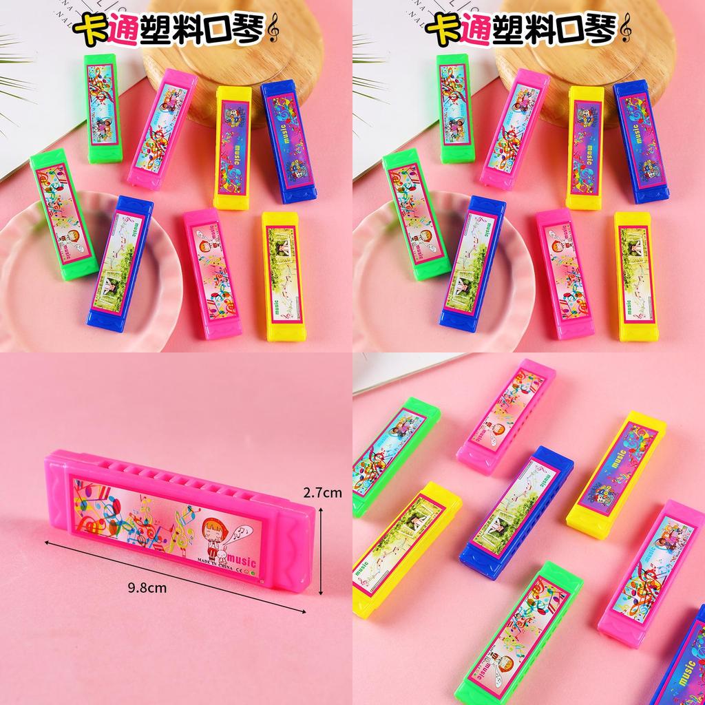 Childrens Shaped Plastic Harmonica With Easy Blow Mechanism For Beginner Music Education