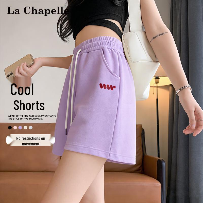 La Chapelle Women's Summer Dotted Line Casual Shorts