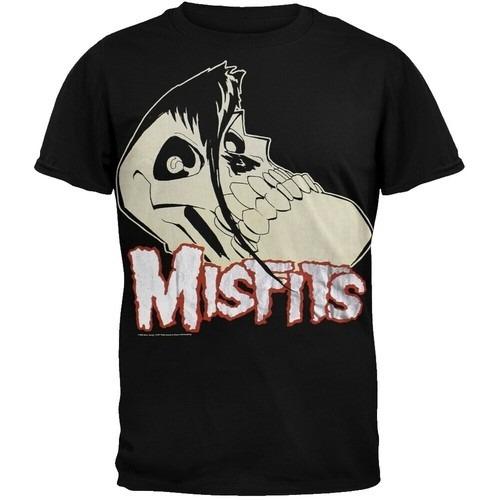 Misfits Maglietta Grafica in Cotone Punk Rock Band Tee Y2k Grunge Streetwear Stampa Grafica Retro Harajuku Y2k Tshirt Uomo Donna Top