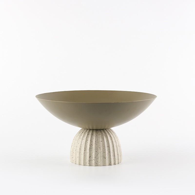 Modern Minimalist Stainless Steel Fruit Bowl Decorative Centerpiece Living Room Hotel Lobby Table Display