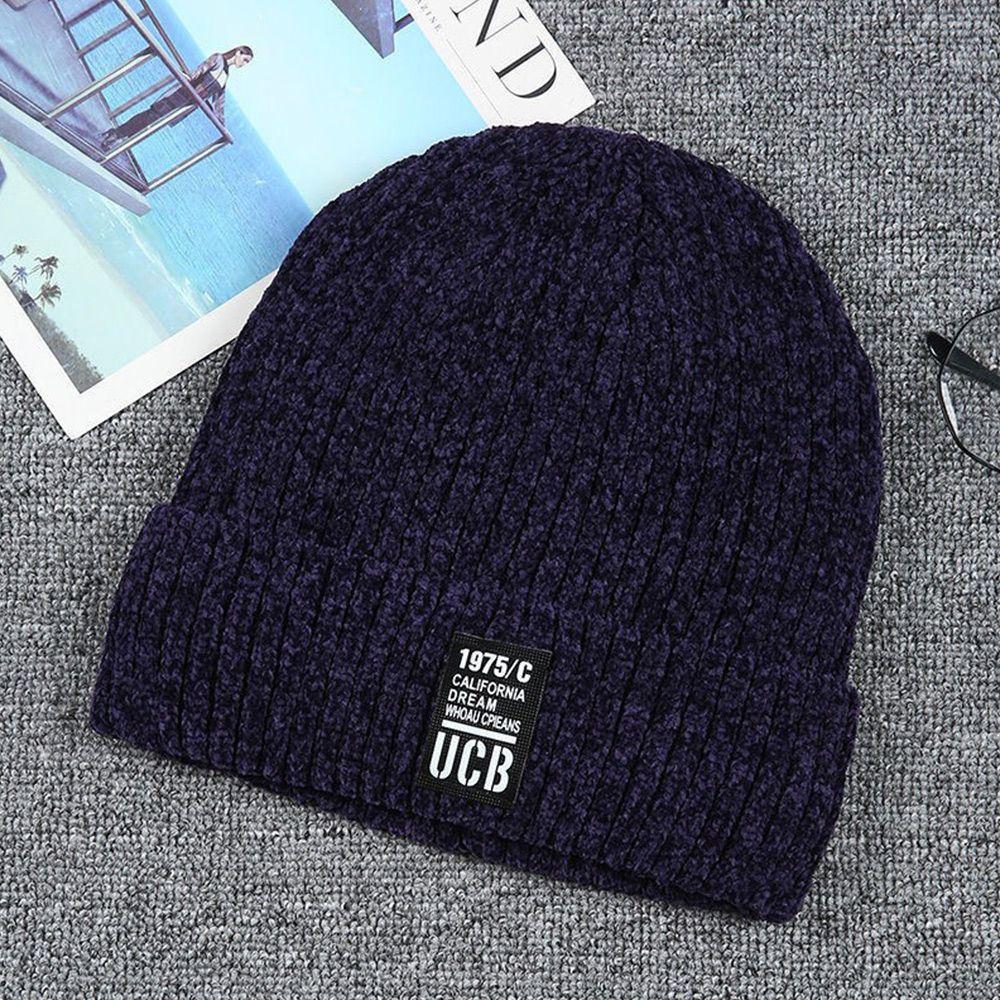 Women Man Ski Autumn Winter Cuff Beanies Knitted Hats Hip Hop Hat Skullcaps Thicken Winter Beanies