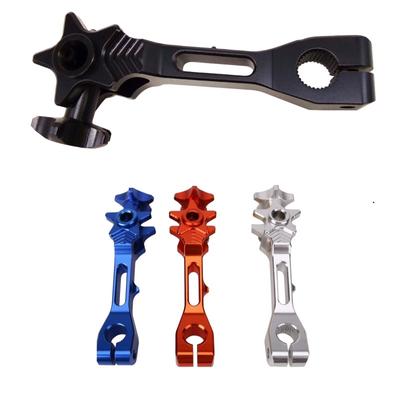 Aluminiumlegering Motorcykel Bakre Broms Vipparm Justerbar Spak Cnc Färgrik Modifiering