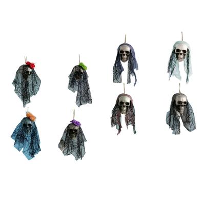 4Pcs Halloween Hanging Ghost Skeleton Flying Ghost Party Props Halloween Haunted House Decorations