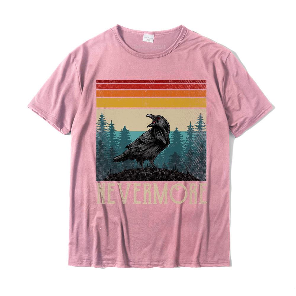 Vintage Nevermore Shirt Edgar Allan Poe The Raven Premium TShirt T Shirt Fitted Gift Cotton Unisexs T Shirt Gift