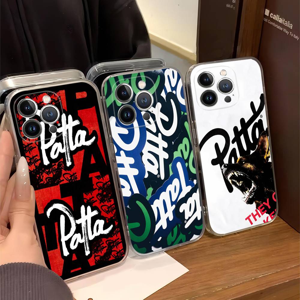Fashion P-patta For iPhone 17 16 16e 15 14 13 12 11 Pro Max Mini Plus Phone Case