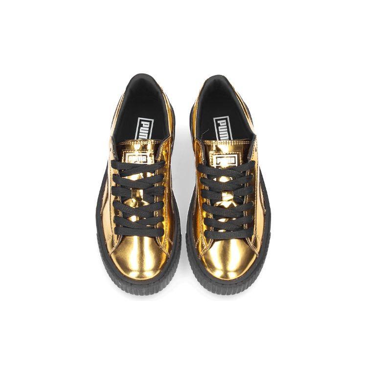 Metallic gold puma sneakers online