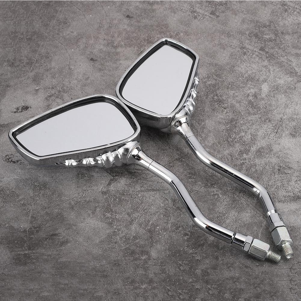 2 ks Motocyklové zpětné zrcátko Ruka kostlivce Dráp Motor Motorový motocykl Boční zpětná zrcátka Elektroplátovaná barva