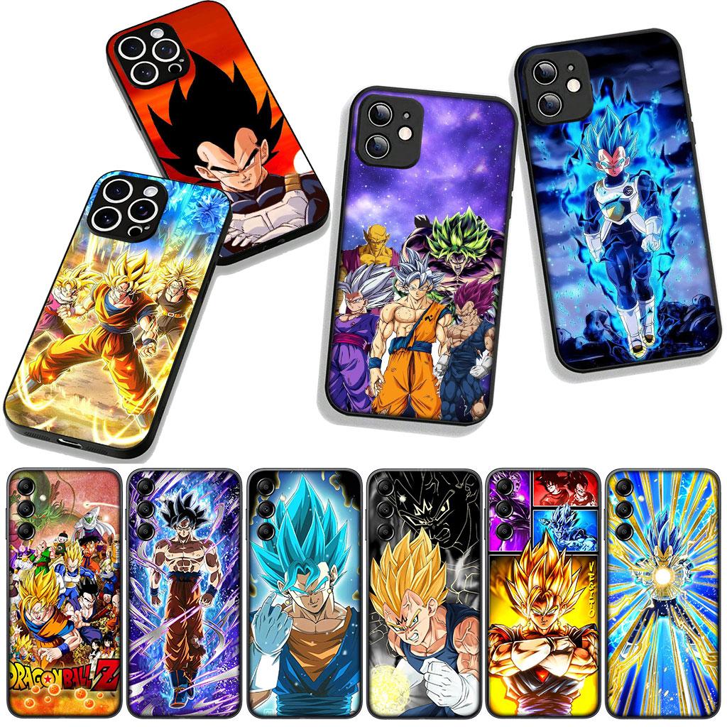 For Samsung Galaxy A25 A37 A57 A12 A14 A50 A51 A70 A71 A72 A21S A04 M15 Note 20 9 8 10 Case Vegito Dragons Gokus Balls Vegeta