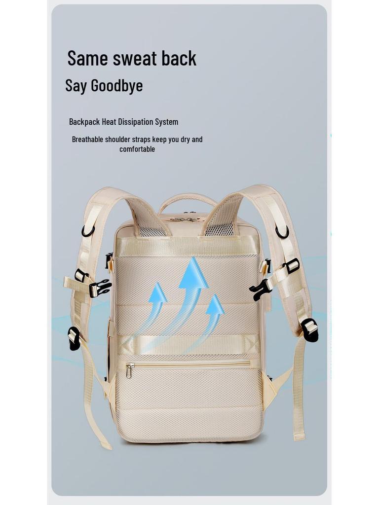 Customizable Men's Backpack: Large-Capacity Travel Bag, Business Laptop Bag, Portable Student Luggage