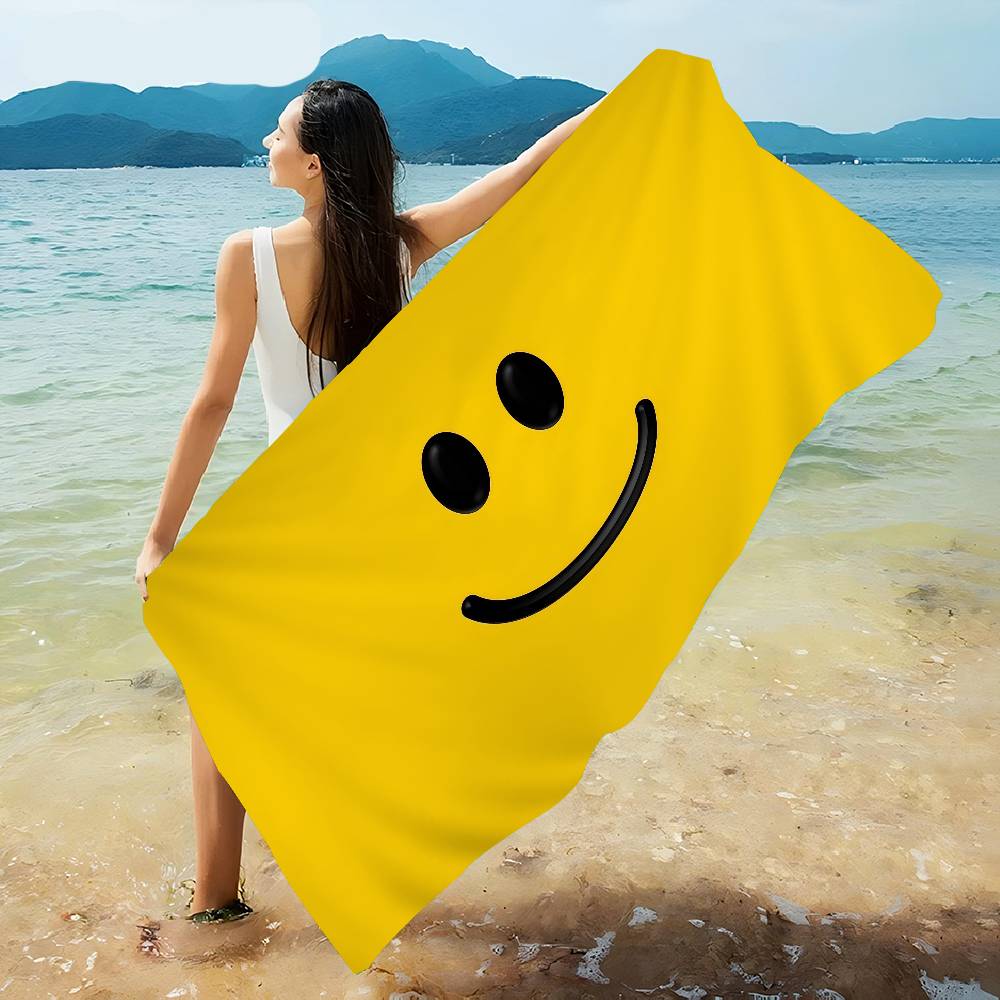 S-Smile Anime Beach Swimming Towel Soft Absorbent Washcloth Children's Gifts for Kids Travel Camping Gym