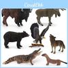 Simulated Deer Eagle Bull Bear Crocodile River Otter Wildlife Model Ornament For Collectors