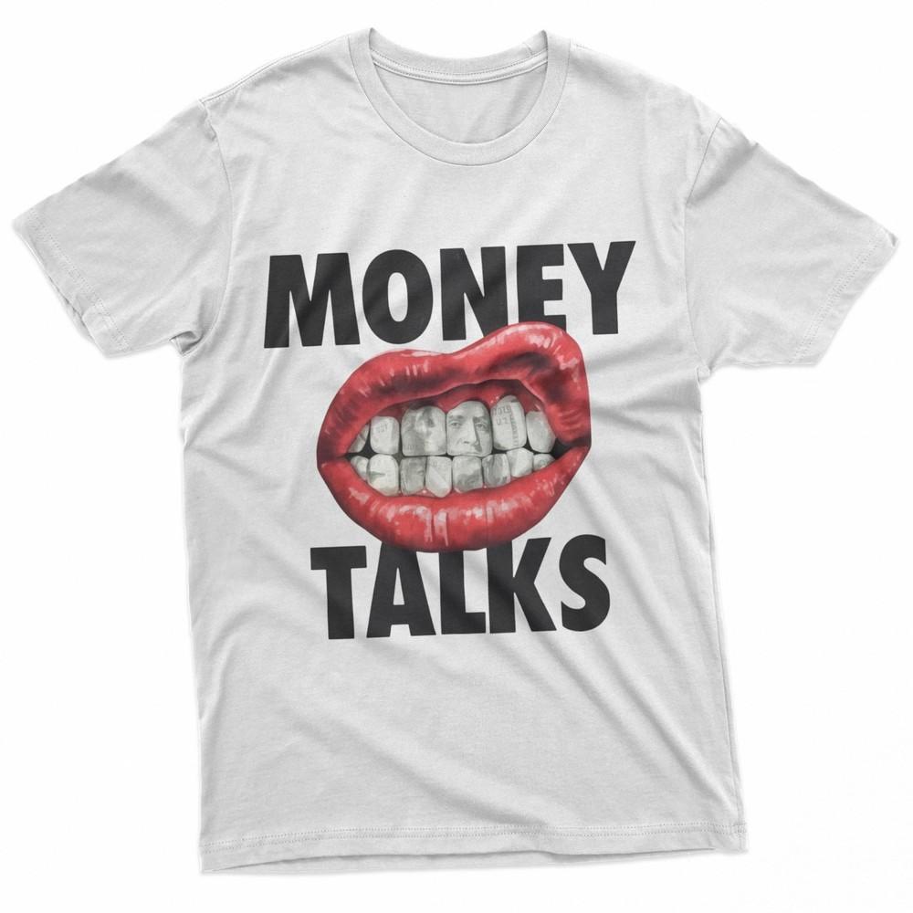 Money Talks Streetwear Lips Graphic TShirt Unisex T-Shirt M