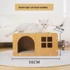 Durable Cat Bed & Scratching Post Combo: Year-Round, No-Shed, Scratch-Resistant Cat Toy & House
