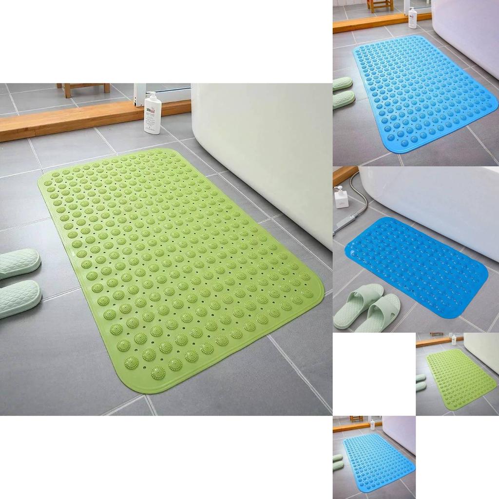 Large Pvc Shower Mat With Anti Slip And Massage Texture For Bathroom Safety