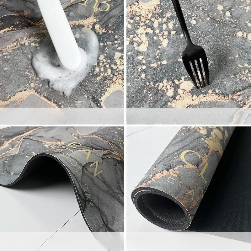 Diatomitová podložka na podlahu Koupelnová savá podložka pod nohy Rohožka Rohožka pod nohy Lehký luxus Mramorový koupelnový kobereček