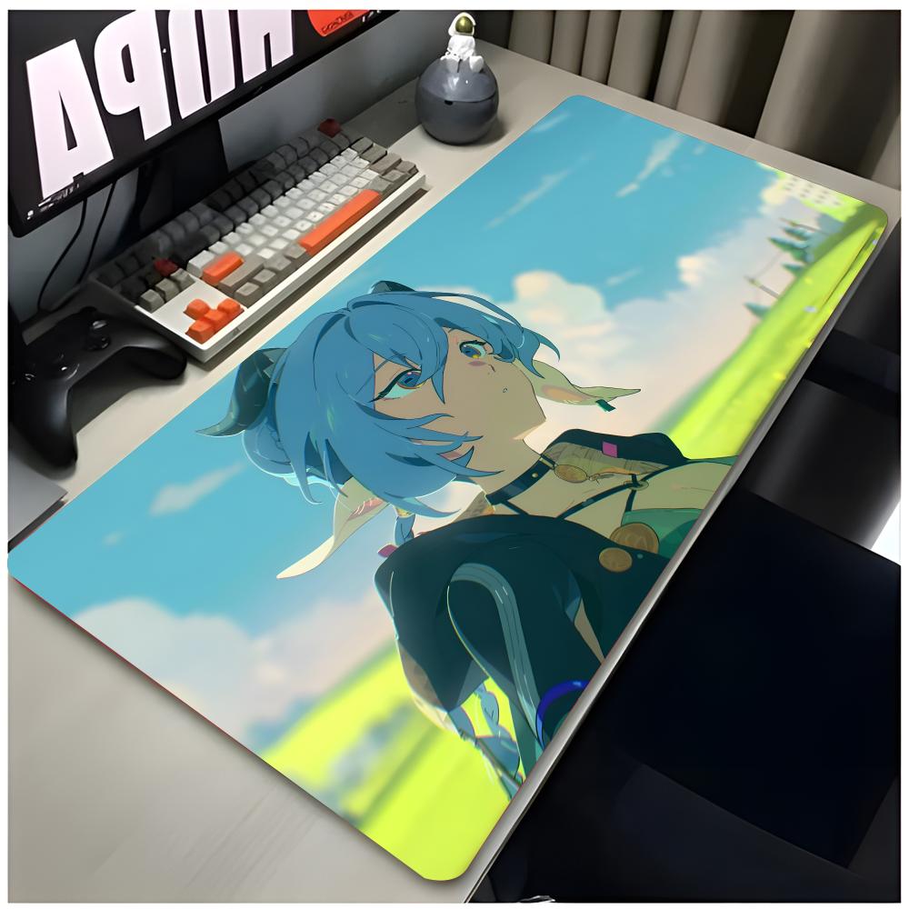 Game Character Zenless Zone Zero Lucia Mouse Pad Large Gaming Mousepad With Thick Stitched Edge Nonslip Desk Mat