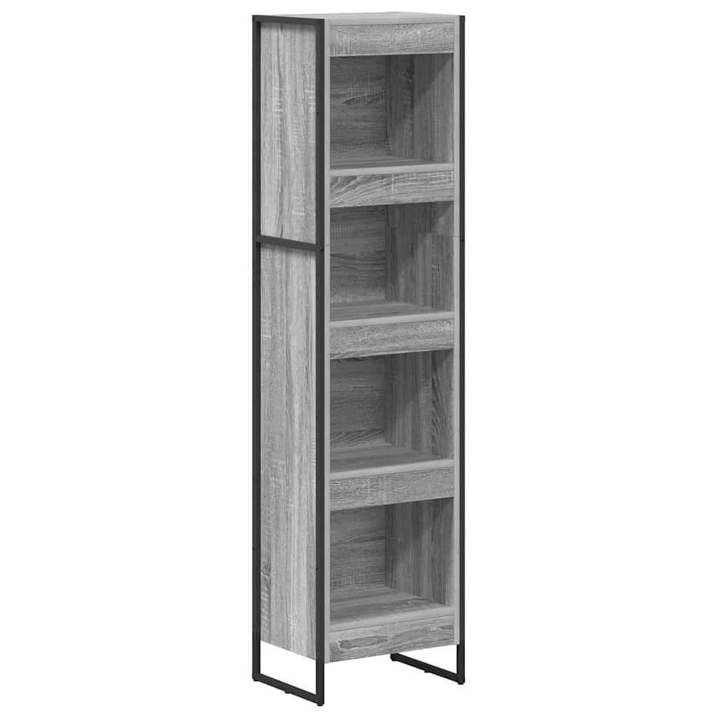 Bookshelf Grey Sonoma 40 x 30 x 155 cm Engineered Wood