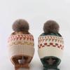 Ear Protection Baby Beanie Caps with Earflaps Soft Warm Pom Pom Winter Warm Knitted Hat for Infant Toddler Kids Boys Girls