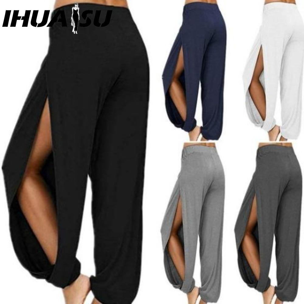 

IHUASU Жіночі модні повсякденні штани та капрі з однотонним принтом XXXL рожевий червоний колір