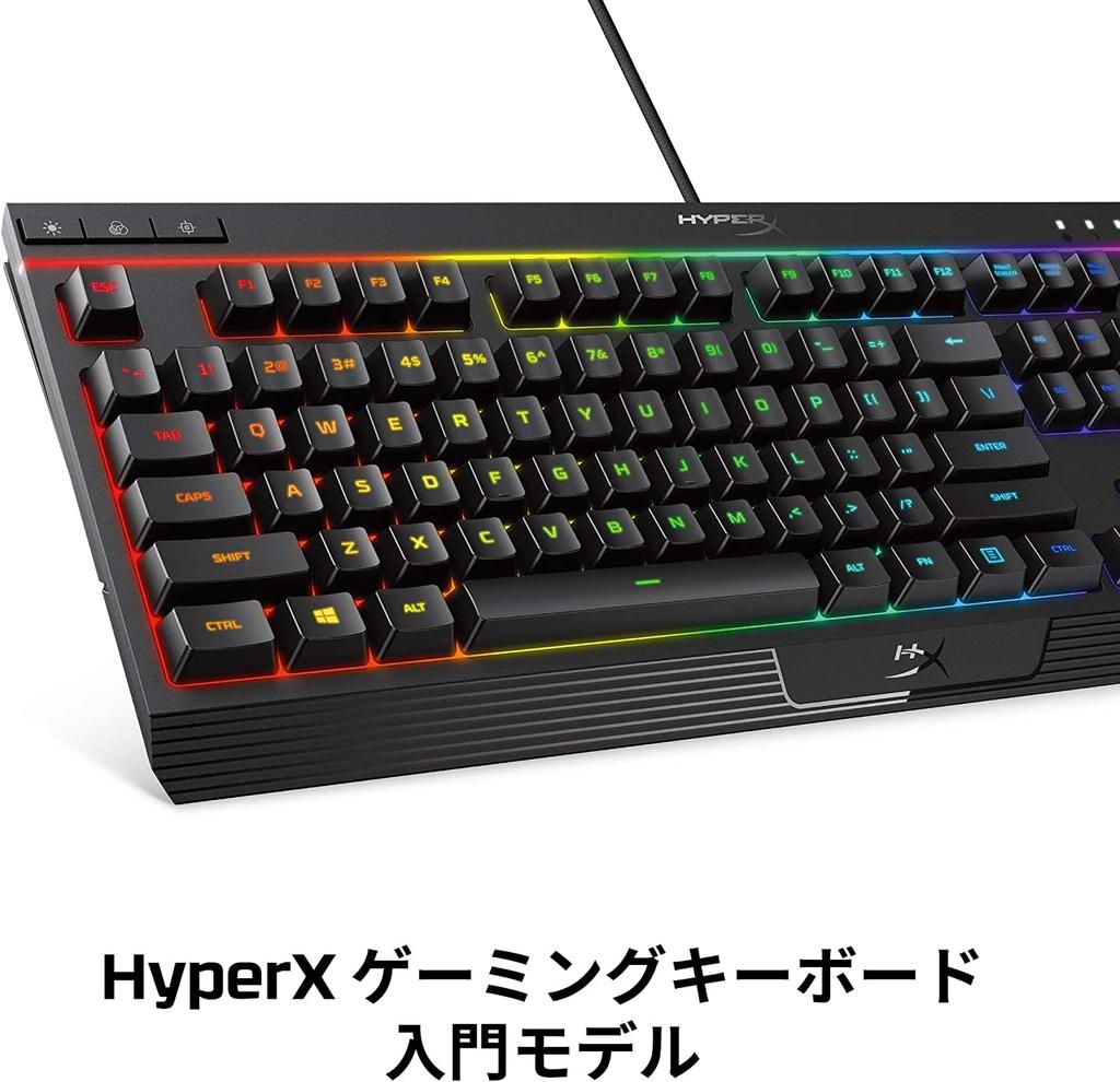 [Japanese Layout] HyperX Alloy Core RGB Gaming Keyboard for Gamers, LED Backlighting, Water Resistant, 2-Year Warranty (HX-KB5ME2-JP) (4P4F5AJ#ABJ)
