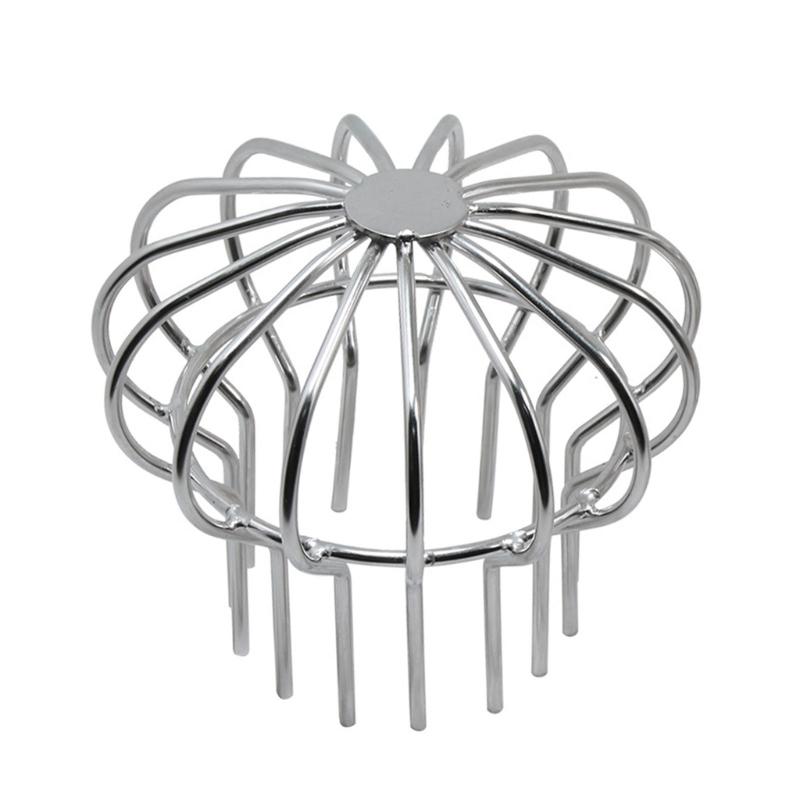 Steel Round Drain Grate Cover Outdoor Anti Clog Meshing Design Round Grate Drain Cover for Balcony Patio Water Drainage