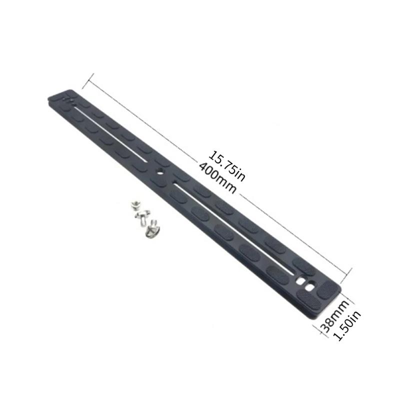 400mm Long Quick Release Plate with 28 Rubber Pad for Enhances Stability Camera Protections On Tripods for Two Cameras