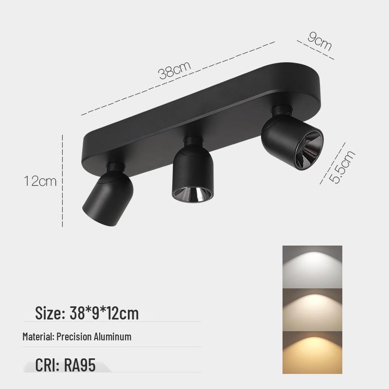 Adjustable Anti-Glare Folding Ceiling Spotlight with High Color Rendering for Household or Picture Lighting