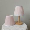 Wall Lamp Shade Pink DIY Handmade Bedside Table Lamp Shade E27 Fabric Brocade Crinkle Lampshade for Princess Girl Bedroom