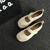 New summer platform heightening shoes leather Mary Jane shoes women's versatile casual breathable single shoes Velcro