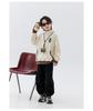 Boys' Reversible Fleece Hoodie - 2025 Autumn/Winter Collection, Thickened Half-Zip Pullover, Long-Sleeve Fashion Top for Medium/Large Kids.