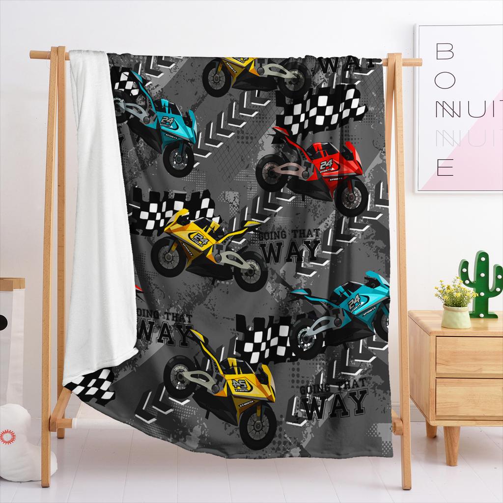 Blanket Flannel Blanket Racing Game 3D Digital Printed Blanket Blanket