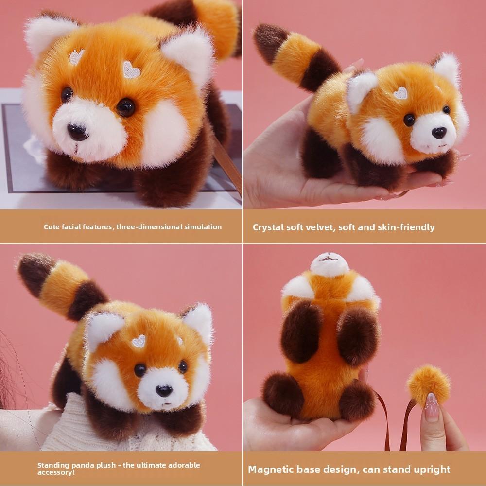 Soft Panda Plush Toy With Heart Eyebrows For Children And Gift Giving
